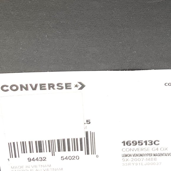 Converse Mens Size 11 169513C G4 OX Lemon Venom Hyper Magenta Volt Low Sneaker - Picture 11 of 11